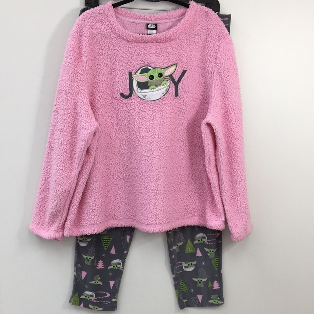 Starwars Women's Sherpa Fleece Top Plush Bottoms Pajama Set Size 2XL EXCELLENT